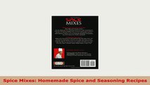 PDF  Spice Mixes Homemade Spice and Seasoning Recipes Ebook