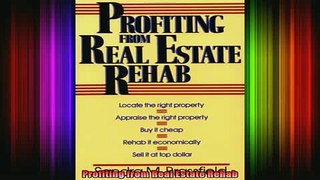 READ book  Profiting from Real Estate Rehab Online Free