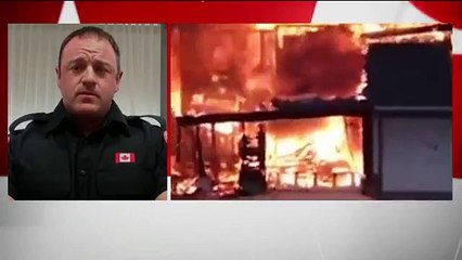 Fort McMurray firefighter watches his home burn down
