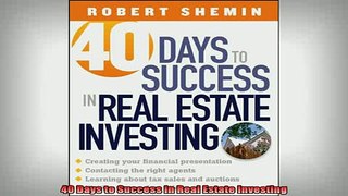 Downlaod Full PDF Free  40 Days to Success in Real Estate Investing Full EBook