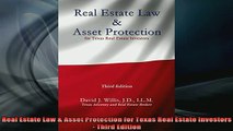 Downlaod Full PDF Free  Real Estate Law  Asset Protection for Texas Real Estate Investors  Third Edition Full Free