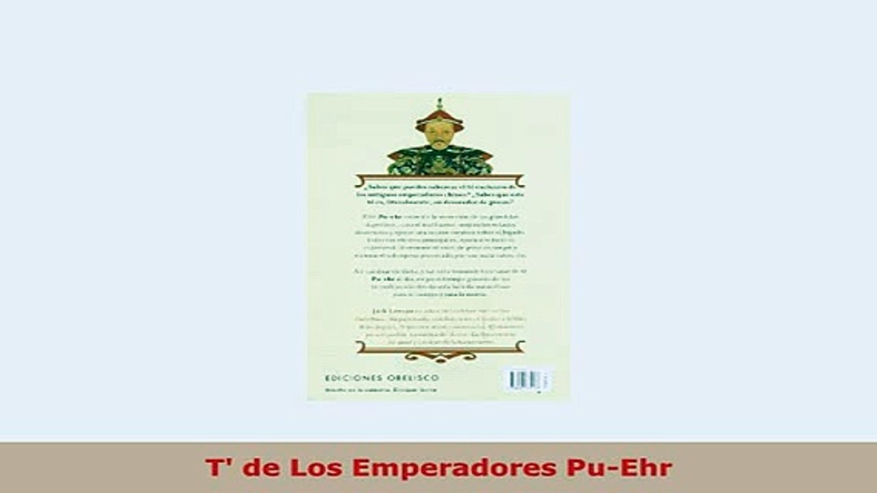 Download  T de Los Emperadores PuEhr Free Books