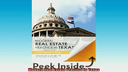 READ book  Modern Real Estate Practice in Texas Full Free