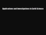 Read Applications and Investigations in Earth Science Ebook Free