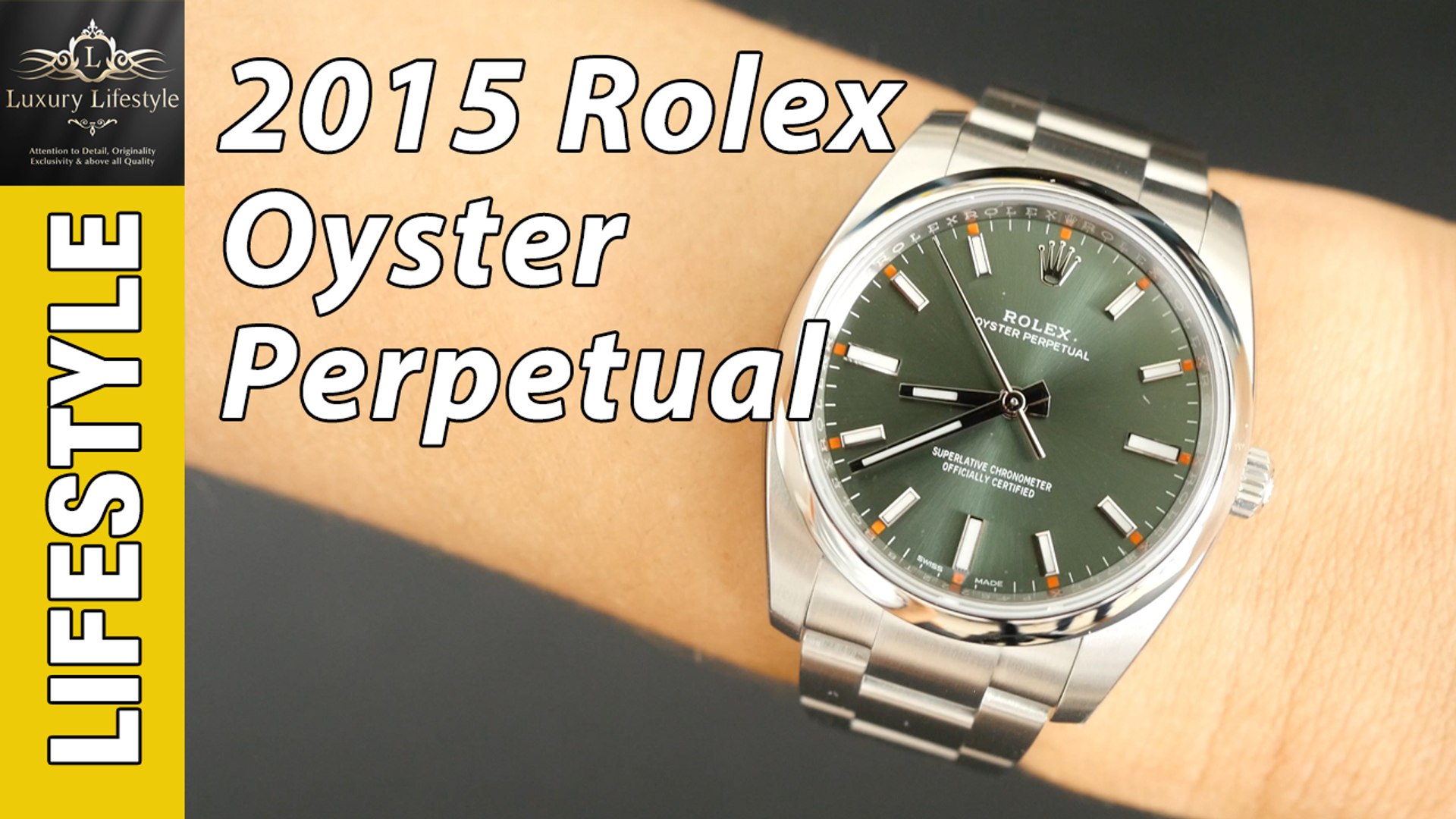 2015 Rolex Oyster Perpetual 34mm Olive Green Reference 114200 - video  Dailymotion