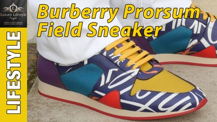 Burberry Prorsum Field Sneaker in Book Cover Print - Luxury Lifestyle Channel