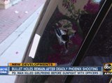Bullet holes remain after Phoenix officer-involved shooting and homicide