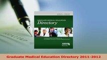 Download  Graduate Medical Education Directory 20112012 PDF Free