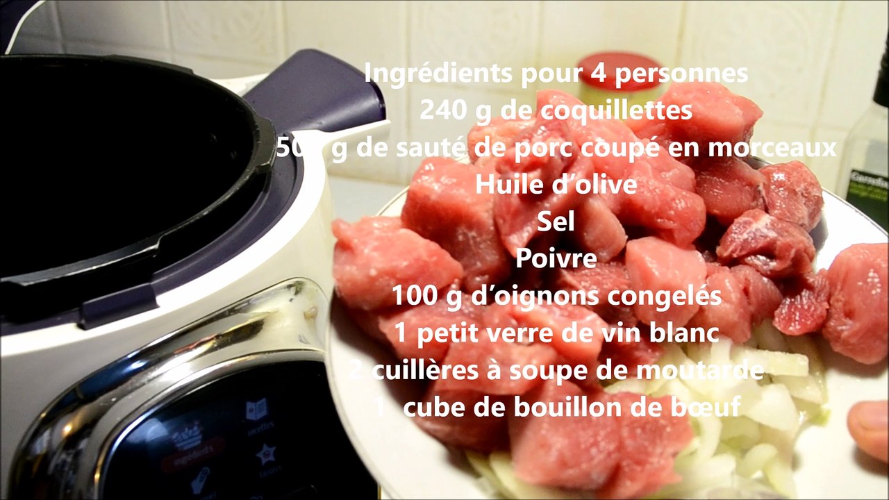 SAUTE DE PORC MOUTARDE au cookeo