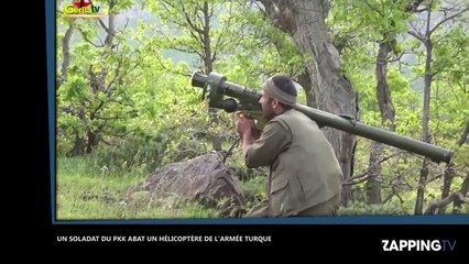 Un combattant kurde du PKK abat un hélicoptère de l’armée turque au lance-missiles (Vidéo)