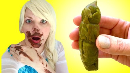 Frozen Elsa Vs Harley Quinn - Elsa Covered in Poo Poop Fun Superhero Movie in Real Life (720p)