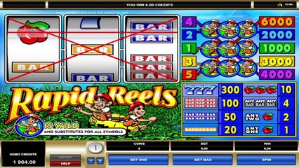 Rapid Reels ilmainen kasino kolikkopeli Microgaming Video Esikatselu