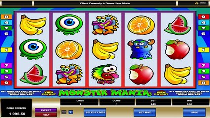 Monster Mania ilmainen kasino kolikkopeli Microgaming Video Esikatselu