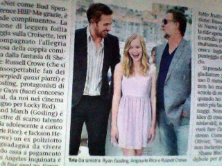 Il Gladiatore Russell Crowe E La Bella Girl Minorenne Che Ride