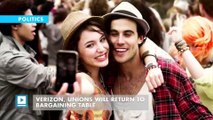 Verizon, unions will return to bargaining table