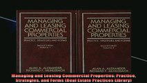 FREE EBOOK ONLINE  Managing and Leasing Commercial Properties Practice Strategies and Forms Real Estate Full Free