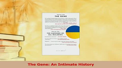 Read  The Gene An Intimate History Ebook Free