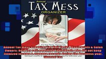 READ book  Annual Tax Mess Organizer For Nail Techs Manicurists  Salon Owners Help for Full EBook