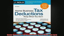 READ book  Home Business Tax Deductions Keep What You Earn Full EBook