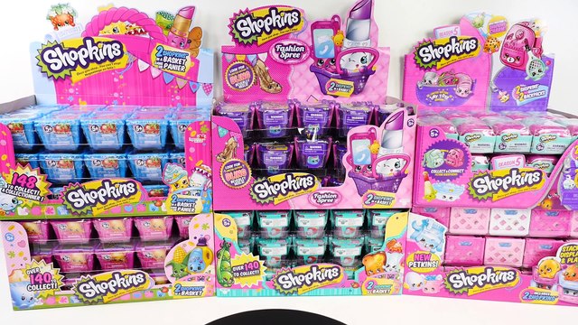 SHOPKINS Dice Game Round 2 _ Opening Surprise Packs Seasons 1 thru 5 + Fashion Spree