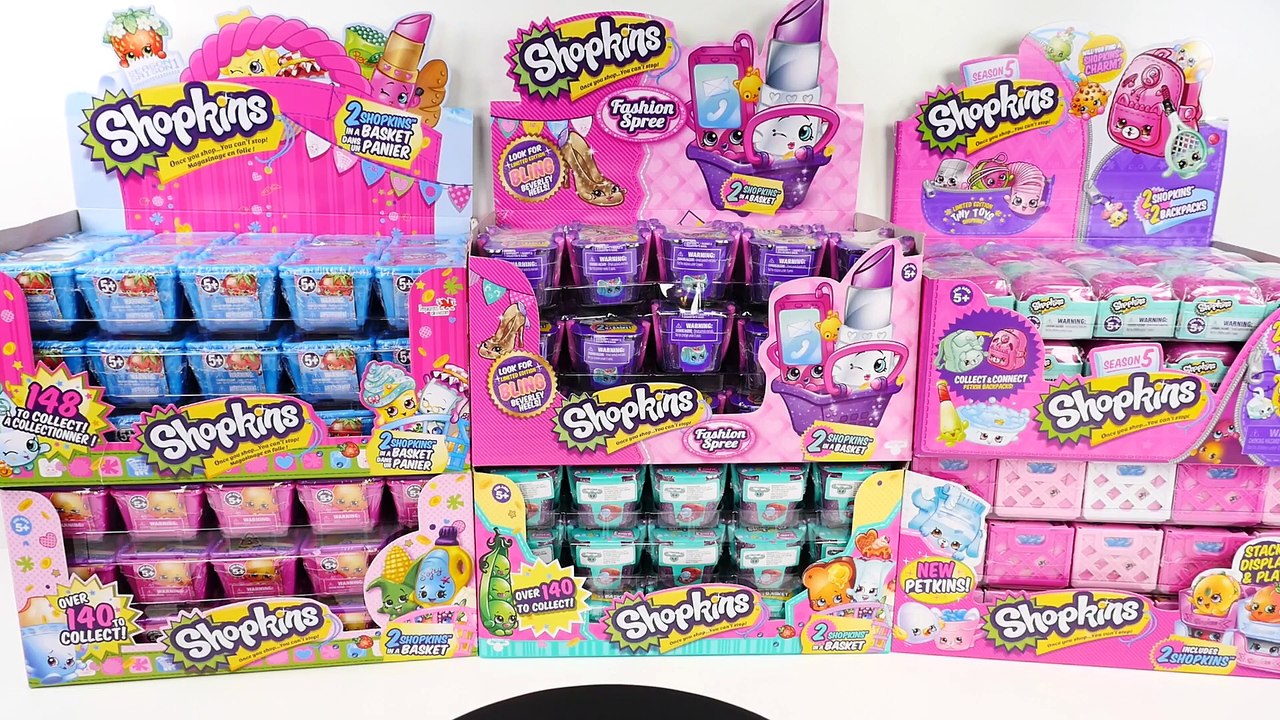 SHOPKINS Dice Game Round 2 _ Opening Surprise Packs Seasons 1 thru 5 + Fashion Spree