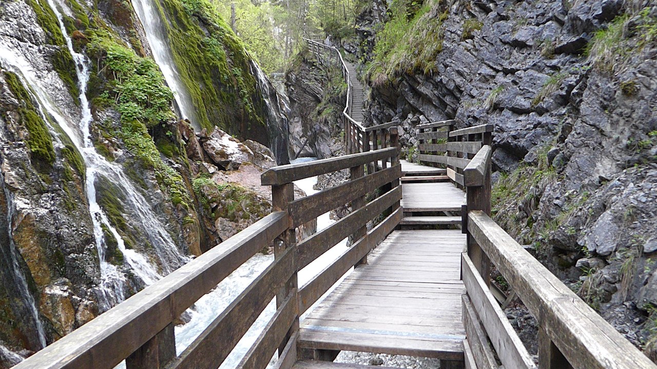 Wimbachklamm in ramsau (berchtesgaden)