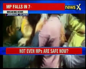 BJP MP Poonamben Madam falls into 7-ft drain in Jamnagar