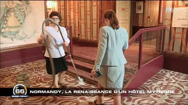 66 minutes nous fait visiter la suite Présidentielle de l'hôtel Normandy à Deauville - Regardez