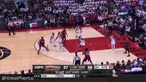 Patrick Patterson Flying Elbow on Justise Winslow - Heat vs Raptors - Game 7 - 2016 NBA Playoffs