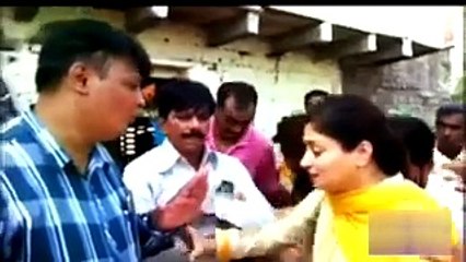 india pariliament member dropped into whole