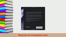Download  Bourne on Company Law Free Books