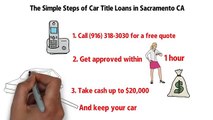Sacramento Title Loans   How Car Title Loans Work