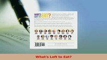 PDF  Whats Left to Eat PDF Full Ebook