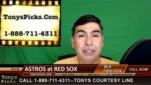 Houston Astros vs. Boston Red Sox Pick Prediction MLB Baseball Odds Preview 5-15-2016