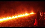 Hobbes Flow Tries to Pop the Longest Fire Whip In the World