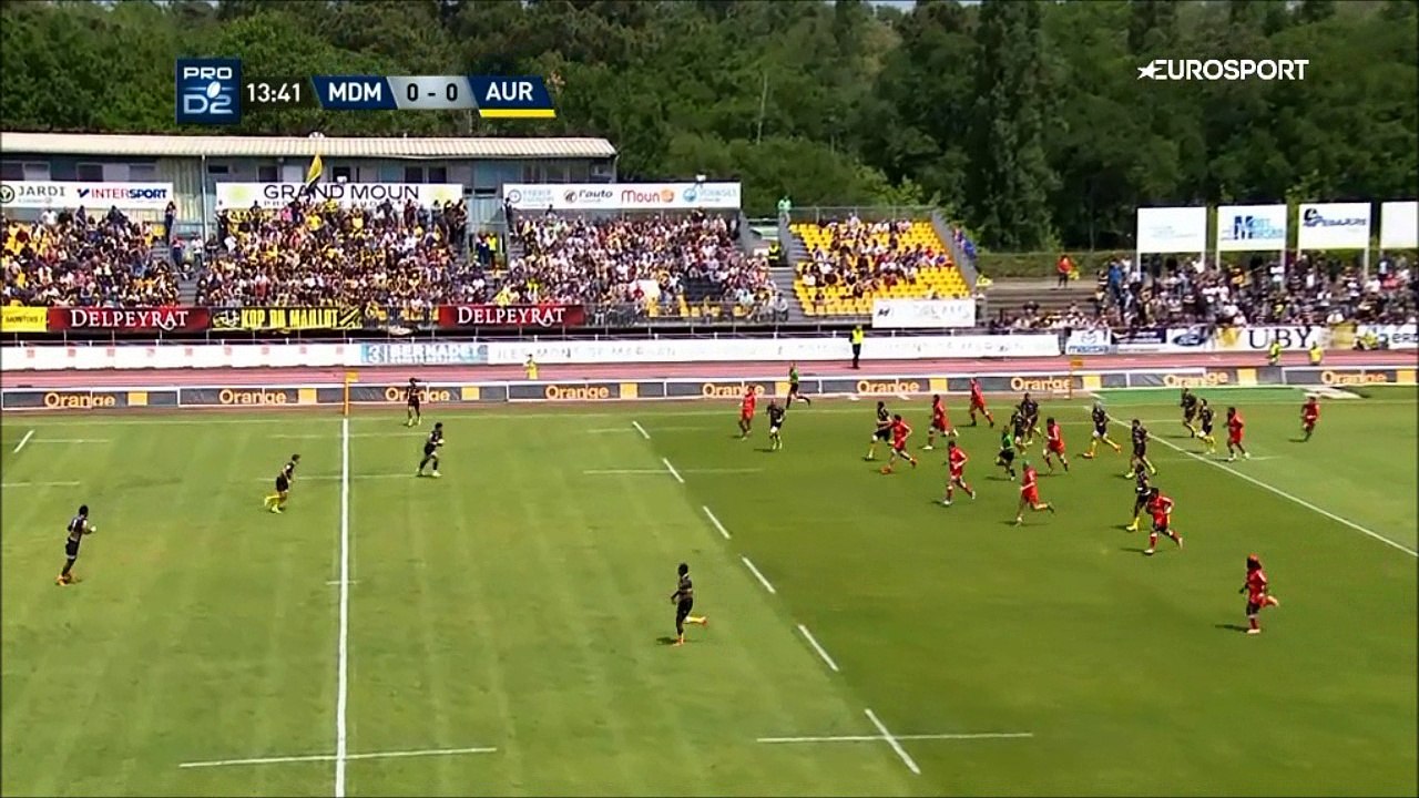 SITE OFFICIEL STADE MONTOIS RUGBY - ESSAI 1 C. OTAZO - STADE MONTOIS vs AURILLAC