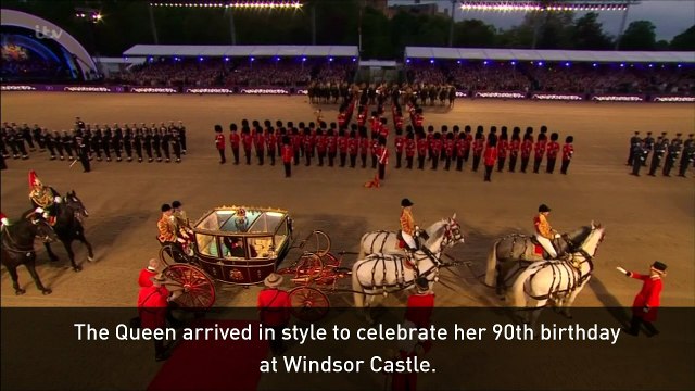 The Queen celebrates her 90th birthday in style