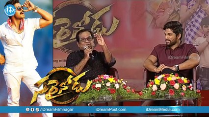 Brahmanandam About His Expressions - Sarrainodu Movie Success Meet || Allu Arjun || Boyapati Srinu