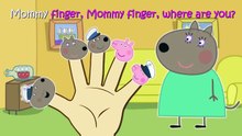Peppa Pig Dog 4 Finger Family \ Nursery Rhymes Lyrics