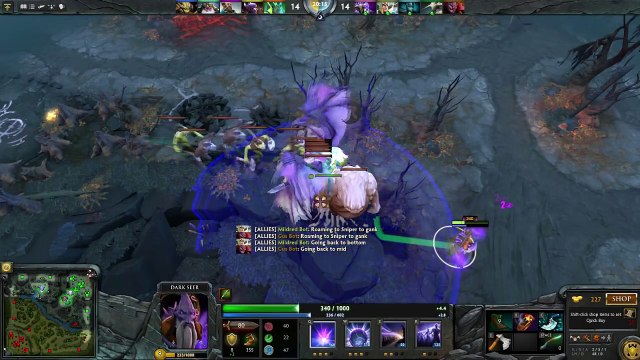 6.87 Unlimited Stacking Dire - Dark Seer Jungling - Dota 2 2016