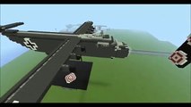 Un B-17 et sa nouvelle base millitaire dans Minecraft