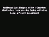 Read Real Estate: Exact Blueprint on How to Grow Your Wealth - Real Estate Investing Buying