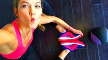 Sexy Karlie Kloss unveils her fitness secrets to get a flat stomach