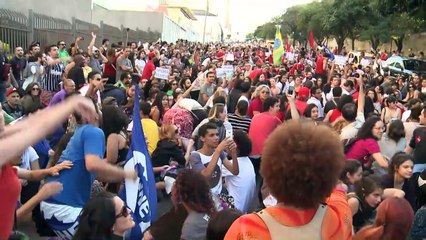 -	تظاهرة ضد الرئيس البرازيلي الجديد وحكومته في ساو باولو