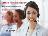 Have Hotmail login issues call Hotmail Password Recovery 1-877-729-6626 number