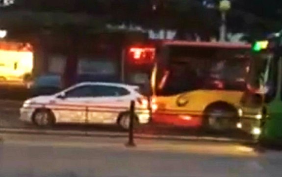 Insane Road Rage Crazed Bus Driver Takes Revenge