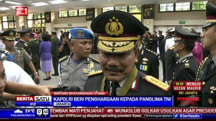Panglima TNI Terima Penghargaan Bintang Bhayangkara Utama