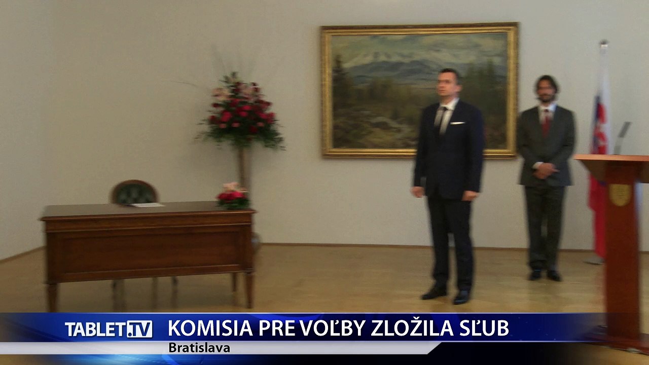 Členovia novej štátnej volebnej komisie zložili sľub do rúk A. Danka