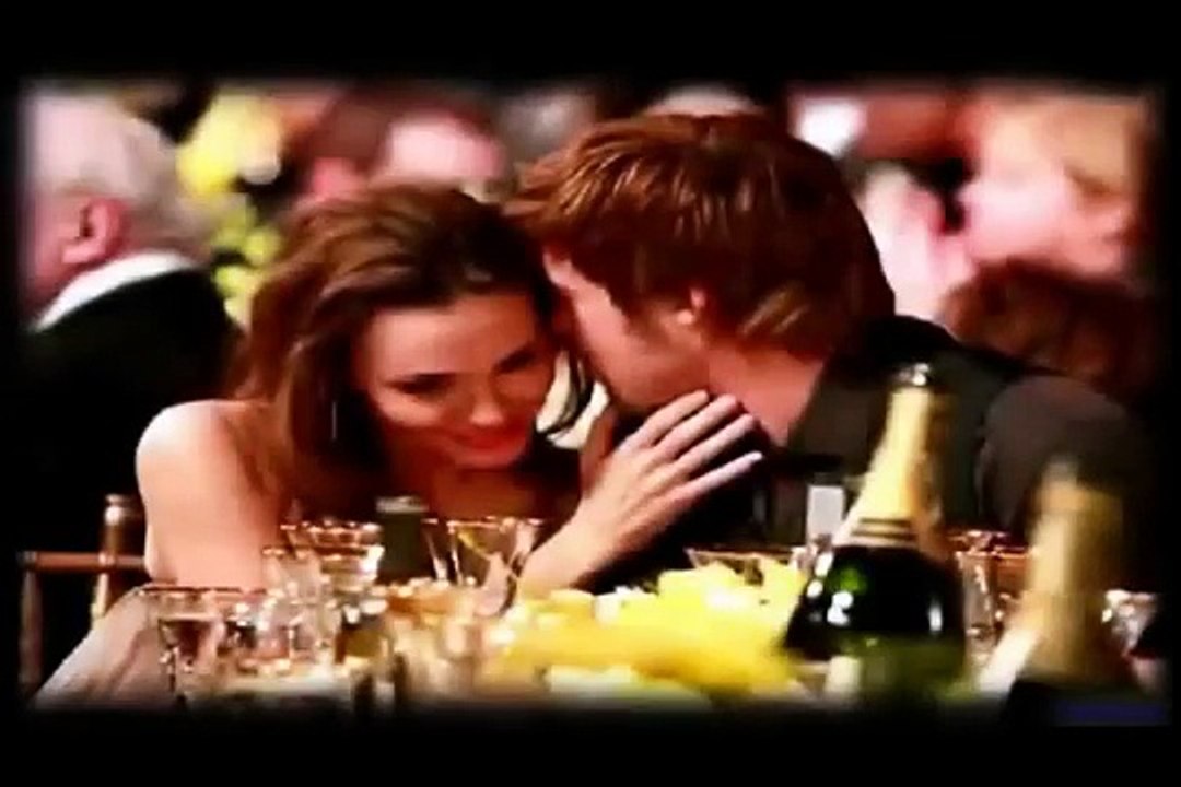 Brad Pitt and Angelina Jolie Kiss And Fashion Scenes