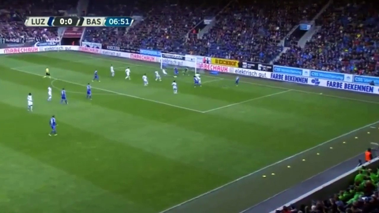 Marco Schneuwly Goal ● FC Luzern vs FC Basel ● Swiss Super League 16-05-2016